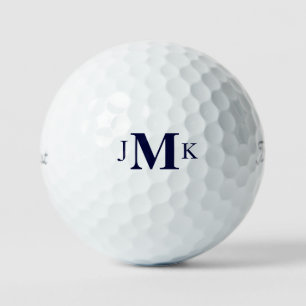 Pelotas De Golf Titular de la Marina Negrita Personalizada Monogra