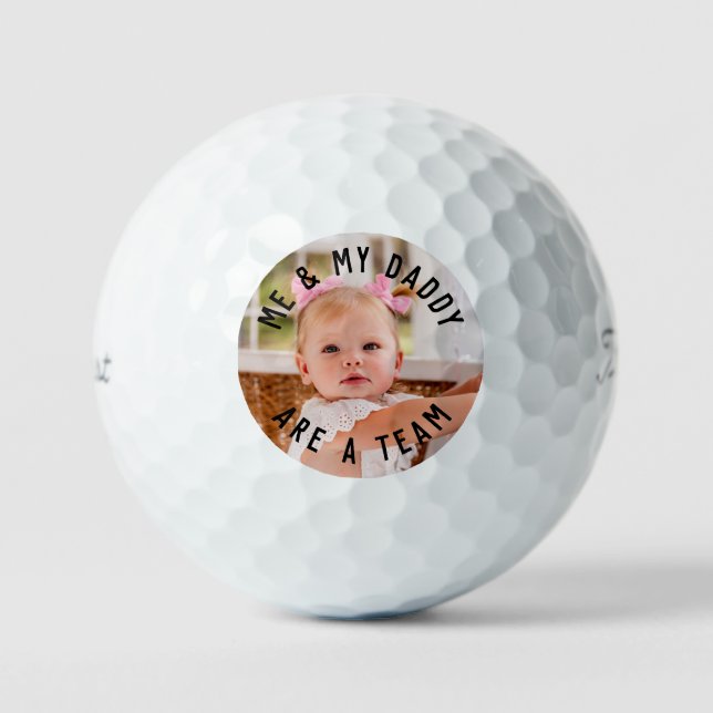 Pelotas De Golf Titular Pro V1 de Child Photo Me y My Daddy (Anverso)