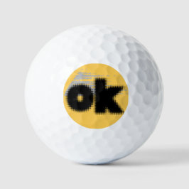 Pelotas De Golf Título: "OK Vibes - Simple & Bold"