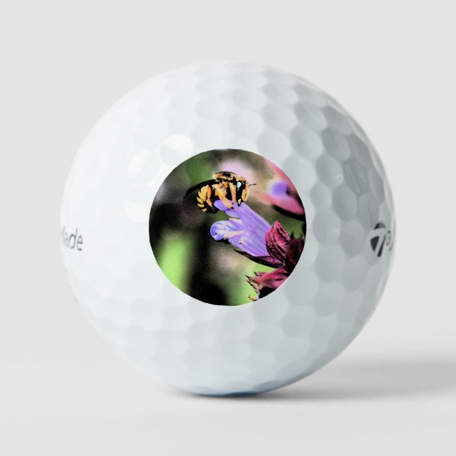 Pelotas De Golf Tmtp de abeja y flor5 gbcna (Anverso)