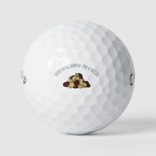 Pelotas De Golf 'Todo Sucede Por Una Pasita' Regalo Divertido Humo