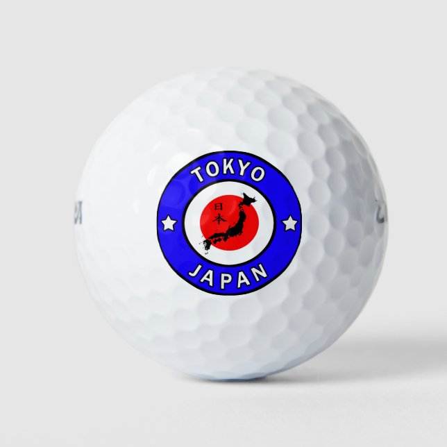 Pelotas De Golf Tokio Japón (Anverso)