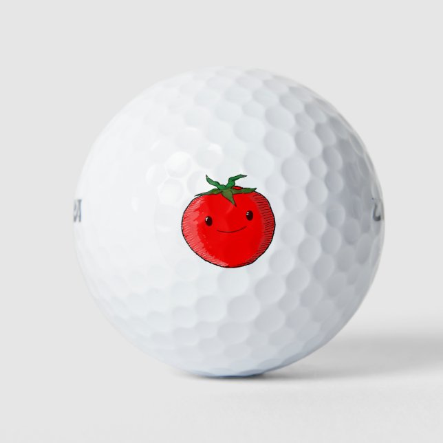 Pelotas De Golf Tomate Personalizado lindo (Anverso)
