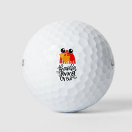Pelotas De Golf Torneo de acción de gracias de Turquía divertido y