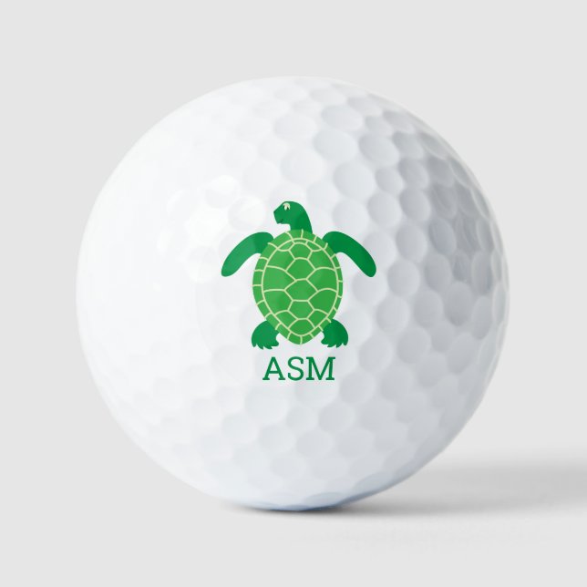 Pelotas de Golf Tortuga Marina (Anverso)
