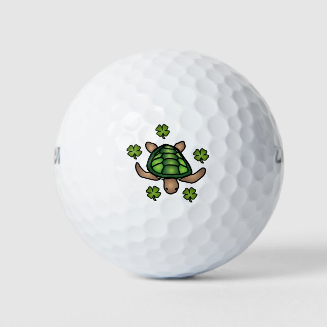 Pelotas De Golf Tortuga y pañales (Anverso)