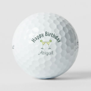 Pelotas De Golf Tostada de Margarita de cumpleaños Título personal