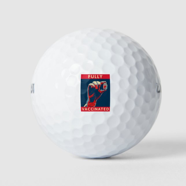 Pelotas De Golf Totalmente vacunado (Anverso)