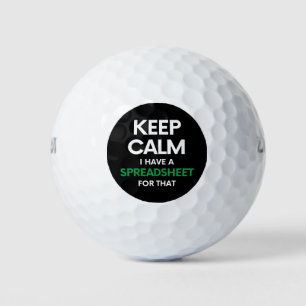 Pelotas De Golf Tranquilidad Tengo una hoja de cálculo para eso -