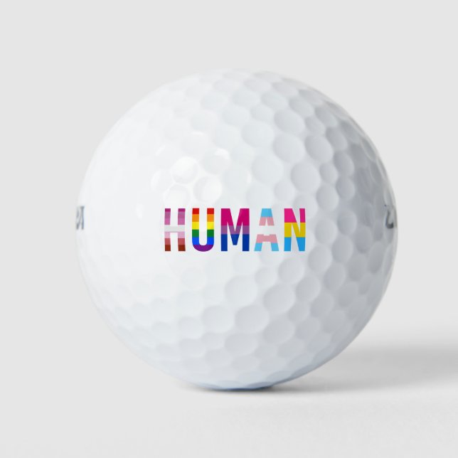 Pelotas De Golf Transgénero del mes del orgullo gay por la bandera (Anverso)