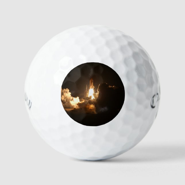 Pelotas De Golf Transporte espacial Tierra Nocturna Nocturna Canva (Anverso)
