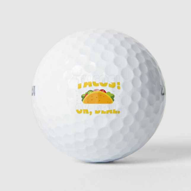Pelotas De Golf Trato de Tacos (Anverso)