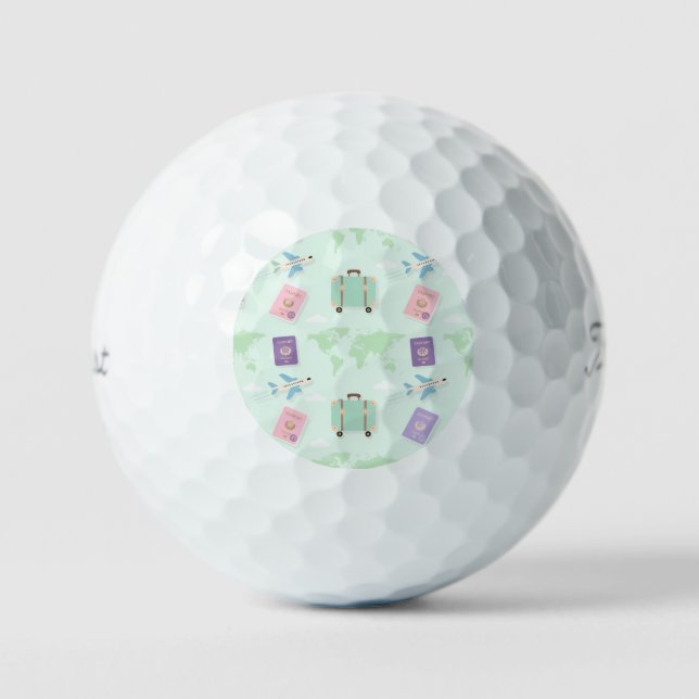 Pelotas de Golf Travel Doodle (Anverso)