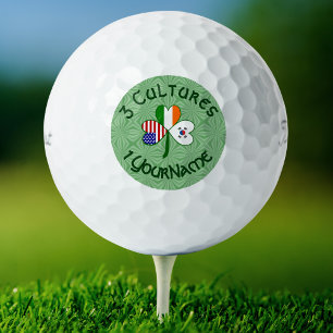 Pelotas De Golf Trébol S. Corea Irlanda EE. UU. Banderas Personali