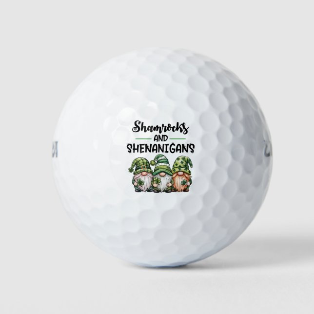 Pelotas De Golf Tréboles y travesuras (Anverso)