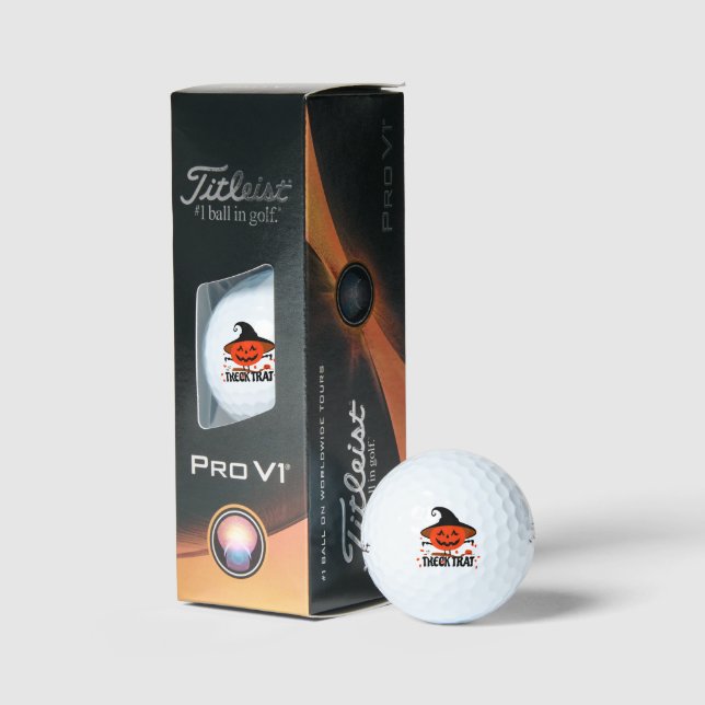 Pelotas De Golf Treck Trat Pumpkin Sonriente (Embalaje)