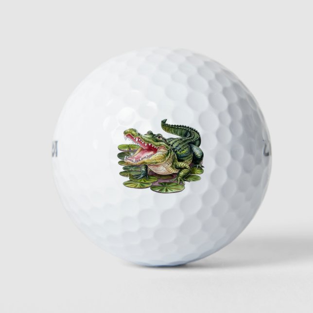 Pelotas De Golf Trendy Alligator-Crocodile Animal (Anverso)