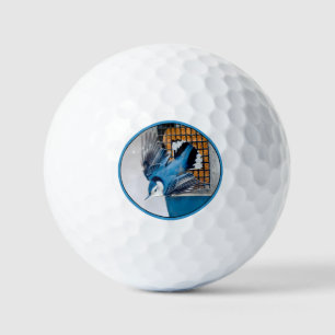 Pelotas De Golf Trepatroncos Pechiblanco en Nieve - Foto Original