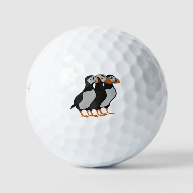 Pelotas De Golf Tres Albornoces Adorables Juntos Personalizado (Anverso)