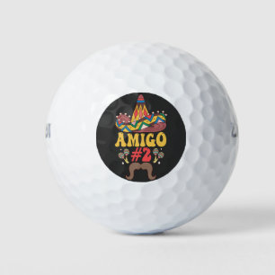 Pelotas De Golf Tres amigos mexicanos graciosos coincidiendo con C