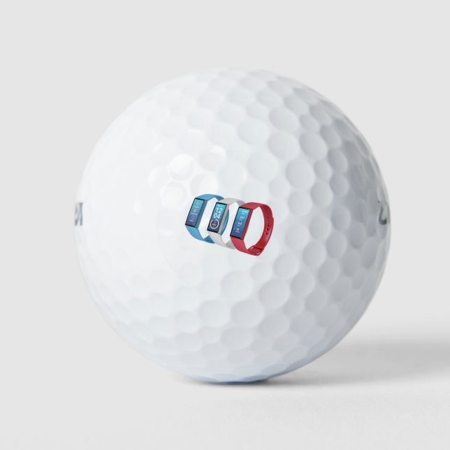 Pelotas De Golf Tres gimnasios (Anverso)