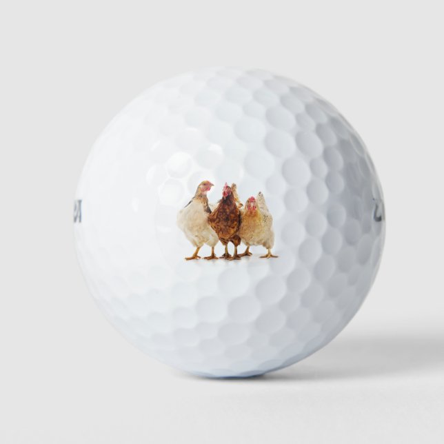 Pelotas De Golf Tres pollos (Anverso)