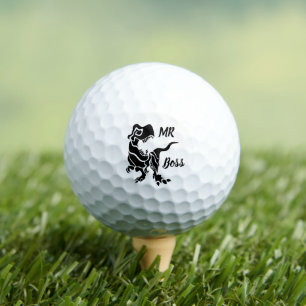 Pelotas De Golf Trex negro el jefe Dino