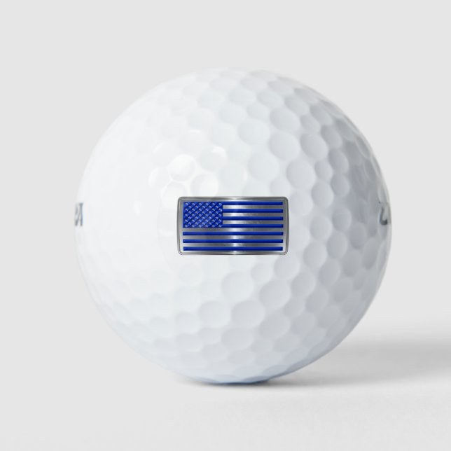 Pelotas De Golf Tributo de la bandera de los Estados Unidos por la (Anverso)