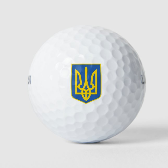 PELOTAS DE GOLF TRIDENTE DE UCRANIA (Anverso)