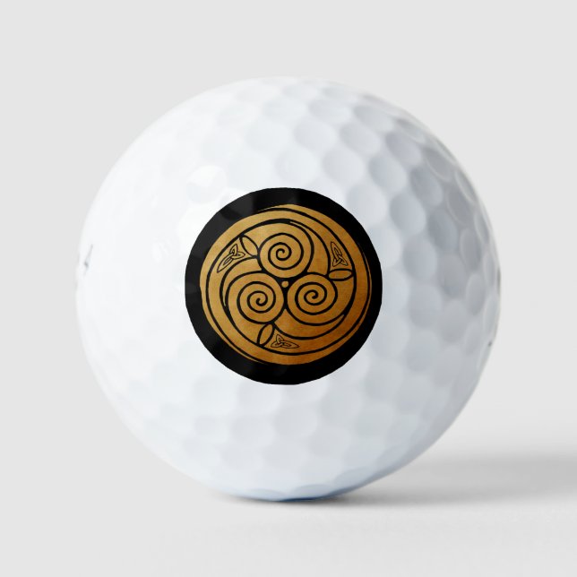 Pelotas De Golf Triple Knot Celtic Swirl Mandala (Anverso)