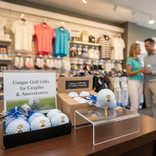 Pelotas De Golf Trofeo de oro 'Parejas para siempre' Favor de boda