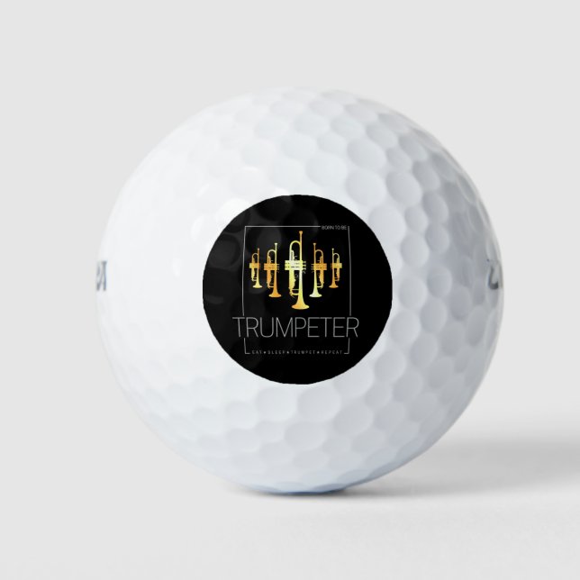 Pelotas De Golf Trompeta nacida como trompeta para músicos (Anverso)