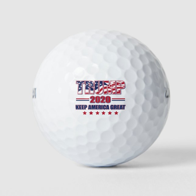 Pelotas De Golf Trump-2020-Mantener a Estados Unidos-Grande (Anverso)