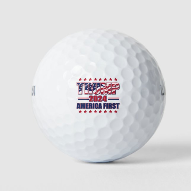 Pelotas De Golf Trump 2024 Estados Unidos primero (Anverso)
