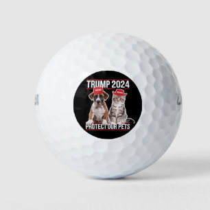 Pelotas De Golf Trump 2024 Proteja a nuestros Mascotas Gatos Perro