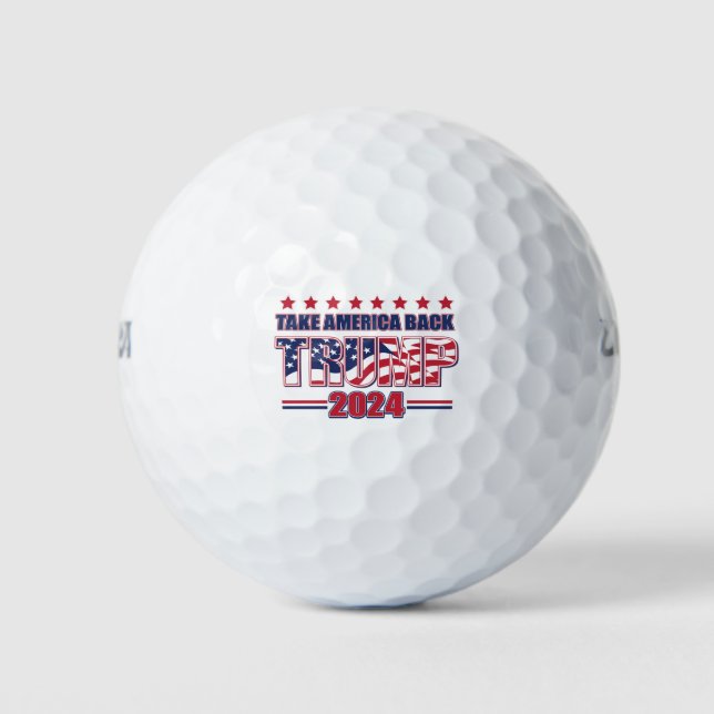 Pelotas De Golf TRUMP-2024 Recuperar a Estados Unidos (Anverso)