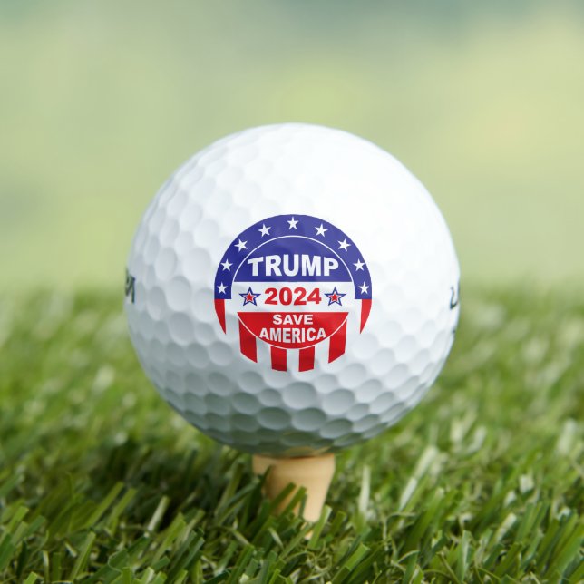 PELOTAS DE GOLF TRUMP 2024 SAVE AMÉRICA (Camiseta in situ)