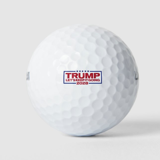 Pelotas De Golf Trump 2028 Sigamos adelante (Anverso)