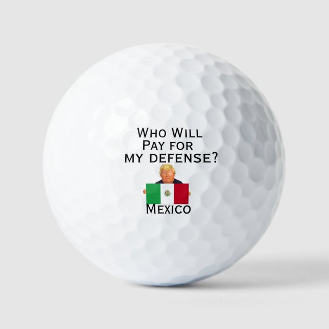 Pelotas De Golf Trump Defense Golf Ball (Anverso)