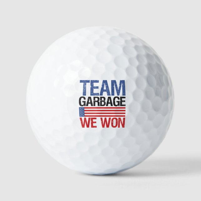 Pelotas De Golf Trump - Equipo basura que ganamos (Anverso)