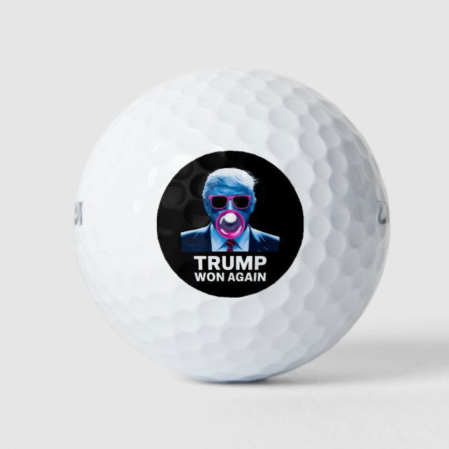 Pelotas De Golf Trump ganó de nuevo las elecciones presidenciales  (Anverso)