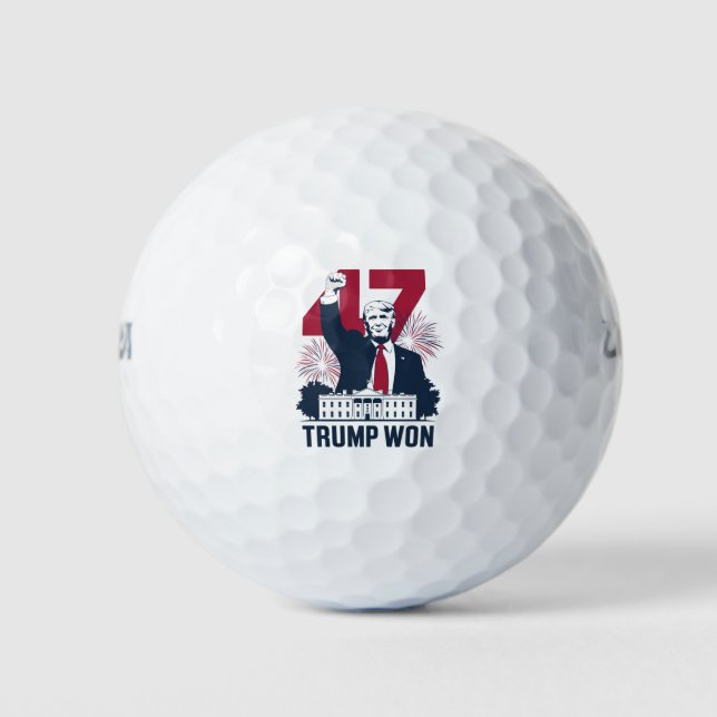 Pelotas De Golf Trump ganó de nuevo las elecciones presidenciales  (Anverso)