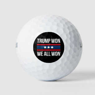 Pelotas De Golf Trump Ganó Nosotros Todos Ganamos 2024 Bandera Est