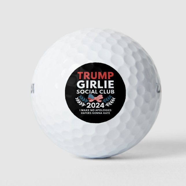Pelotas De Golf Trump Girlie Coquette Social Club doblega las elec (Anverso)