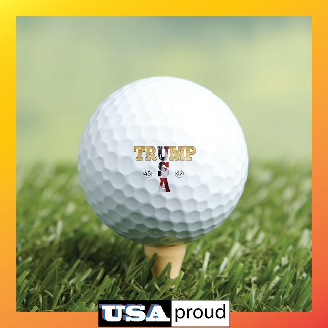 Pelotas De Golf Trump Gold ⛳ Presidencial USA 45 47 🏆 (Subido por el creador)