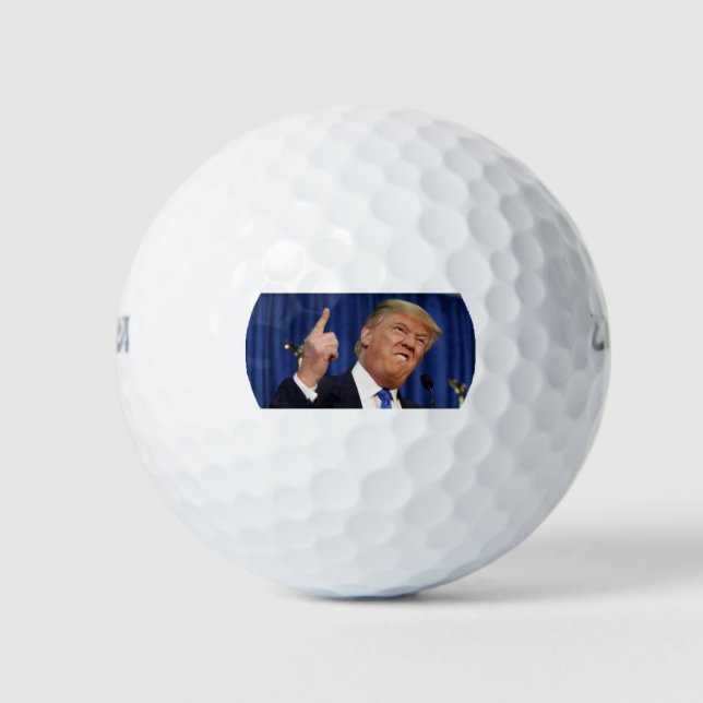 Pelotas De Golf Trump Golf Balls (Trump Finger Apinting) (Anverso)