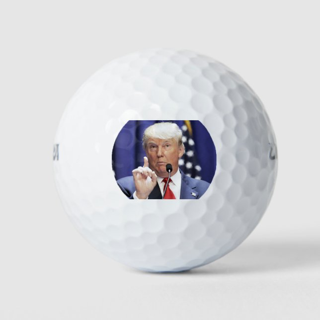 Pelotas De Golf Trump Golf Balls (Trump Finger Up) (Anverso)