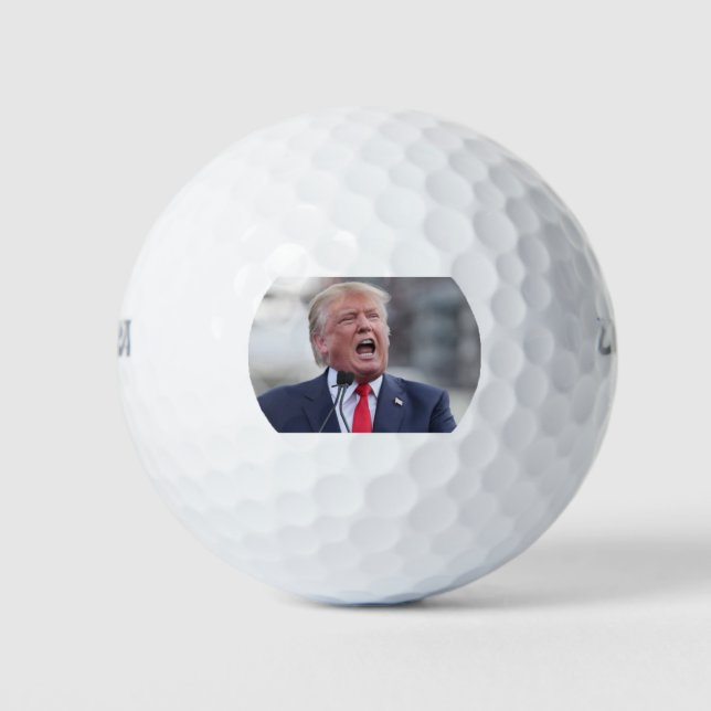 Pelotas De Golf Trump Golf Balls (Trump Yelling FORRRRRRRRRRRRRRE) (Anverso)