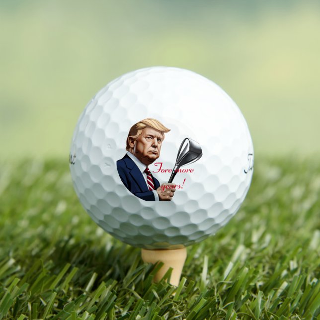 Pelotas De Golf Trump: ¡Más años de grandeza! (Camiseta in situ)