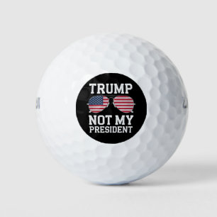Pelotas De Golf Trump No Es Mi Presidente Anti Trump